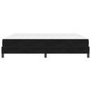 Box spring seng med madras Sort 200 x 200 cm Stof