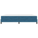 Box spring seng med madras Mørk blå 200 x 200 cm Stof