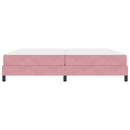 Box spring seng med madras Lyserød 200 x 200 cm Stof