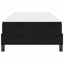 Box spring seng med madras Sort 90 x 210 cm Stof