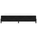 Box spring seng med madras Sort 160 x 210 cm Stof