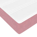 Box spring seng med madras Lyserød 180 x 210 cm Stof