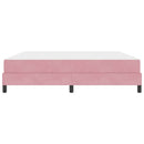 Box spring seng med madras Lyserød 180 x 210 cm Stof