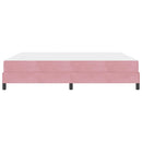 Box spring seng med madras Lyserød 180 x 210 cm Stof