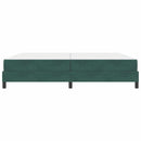 Box spring seng med madras Mørkegrøn 200 x 210 cm Stof