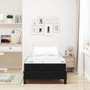 Box spring seng med madras Sort 80 x 220 cm Stof