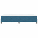 Box spring seng med madras Mørk blå 80 x 220 cm Stof