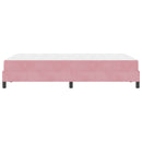 Box spring seng med madras Lyserød 120 x 220 cm Stof