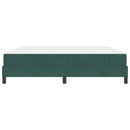 Box spring seng med madras Mørkegrøn 180 x 220 cm Stof