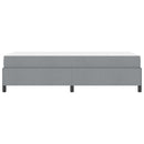 Box spring seng Lysegrå 80 x 200 cm Stof