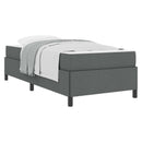 Box spring seng Mørkegrå 80 x 200 cm Stof