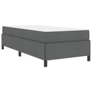 Box spring seng Mørkegrå 80 x 200 cm Stof