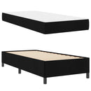 Box spring seng Sort 80 x 200 cm Stof
