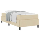 Box spring seng Creme 80 x 200 cm Stof