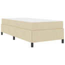 Box spring seng Creme 80 x 200 cm Stof