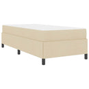 Box spring seng Creme 80 x 200 cm Stof