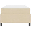 Box spring seng Creme 80 x 200 cm Stof