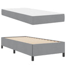 Box spring seng med madras Lysegrå 90 x 190 cm Stof