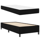 Box spring seng med madras Sort 90 x 190 cm Stof