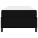 Box spring seng med madras Sort 90 x 190 cm Stof