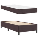 Box spring seng med madras Mørk Brun 90 x 190 cm Stof