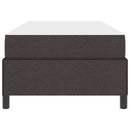 Box spring seng med madras Mørk Brun 90 x 190 cm Stof