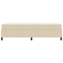 Box spring seng med madras Creme 90 x 190 cm Stof