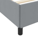 Box spring seng Lysegrå 90 x 200 cm Stof