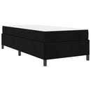 Box spring seng Sort 90 x 200 cm Stof