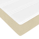 Box spring seng Creme 90 x 200 cm Stof