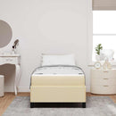 Box spring seng Creme 90 x 200 cm Stof
