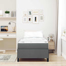Box spring seng Mørkegrå 100 x 200 cm Stof