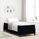 Box spring seng Sort 100 x 200 cm Stof