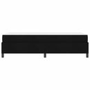 Box spring seng Sort 100 x 200 cm Stof