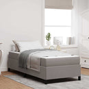 Box spring seng Gråbrun 100 x 200 cm Stof