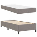 Box spring seng Gråbrun 100 x 200 cm Stof