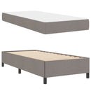 Box spring seng Gråbrun 100 x 200 cm Stof