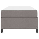 Box spring seng Gråbrun 100 x 200 cm Stof