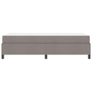 Box spring seng Gråbrun 100 x 200 cm Stof