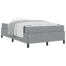 Box spring seng Lysegrå 120 x 190 cm Stof