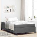 Box spring seng Mørkegrå 120 x 190 cm Stof