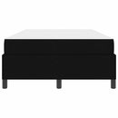 Box spring seng Sort 120 x 190 cm Stof