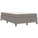 Box spring seng Gråbrun 120 x 190 cm Stof