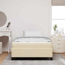 Box spring seng Creme 120 x 190 cm Stof