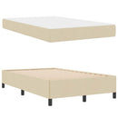 Box spring seng Creme 120 x 190 cm Stof