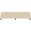 Box spring seng Creme 120 x 190 cm Stof