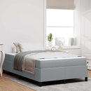 Box spring seng Lysegrå 120 x 200 cm Stof