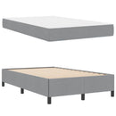 Box spring seng Lysegrå 120 x 200 cm Stof