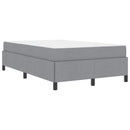 Box spring seng Lysegrå 120 x 200 cm Stof