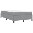 Box spring seng Lysegrå 120 x 200 cm Stof